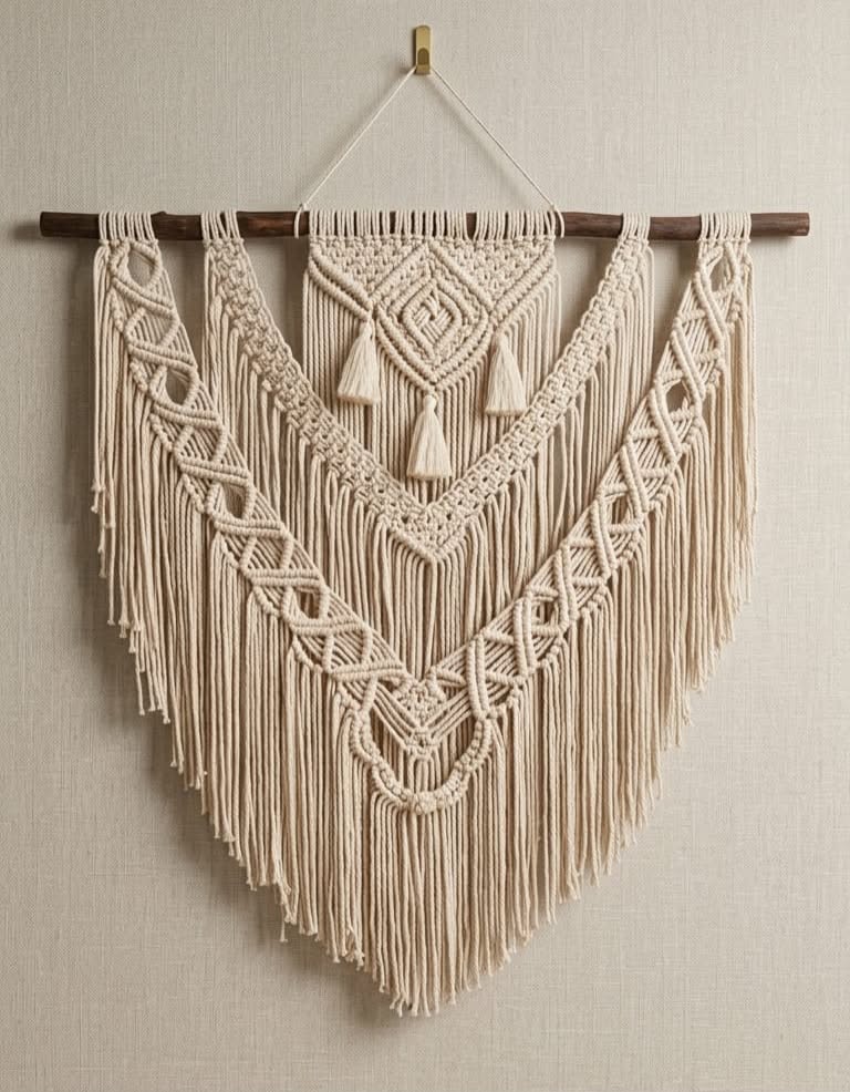 مكرمية حائط ٨٠×١٠٠ سم